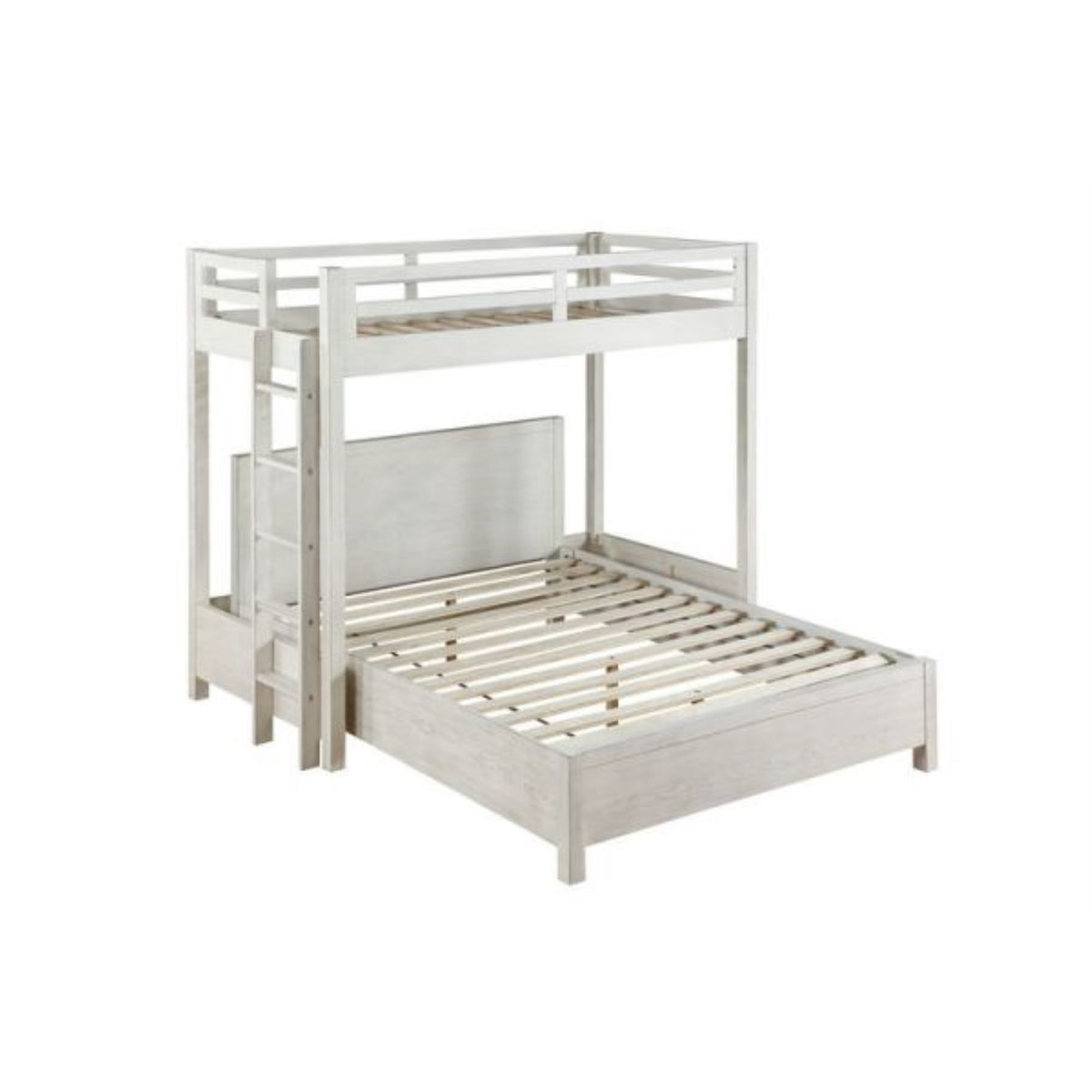 Bd00615Q Queen Bed  Weathered White Finish, Celerina (1Set/2Ctn)