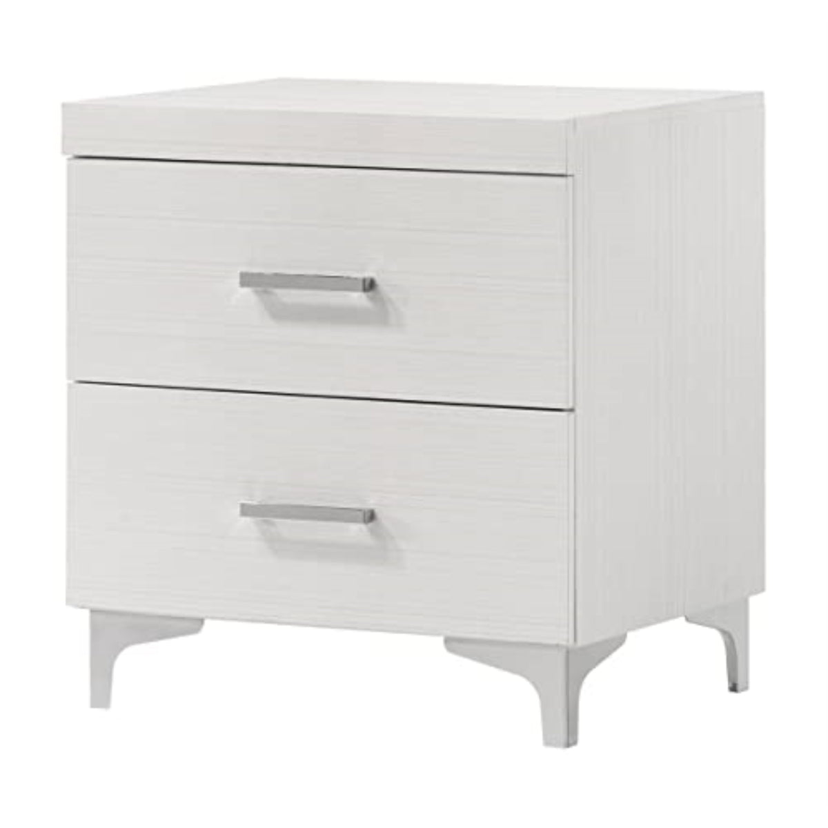 Bd00645  Nightstand, White Finish  Casilda