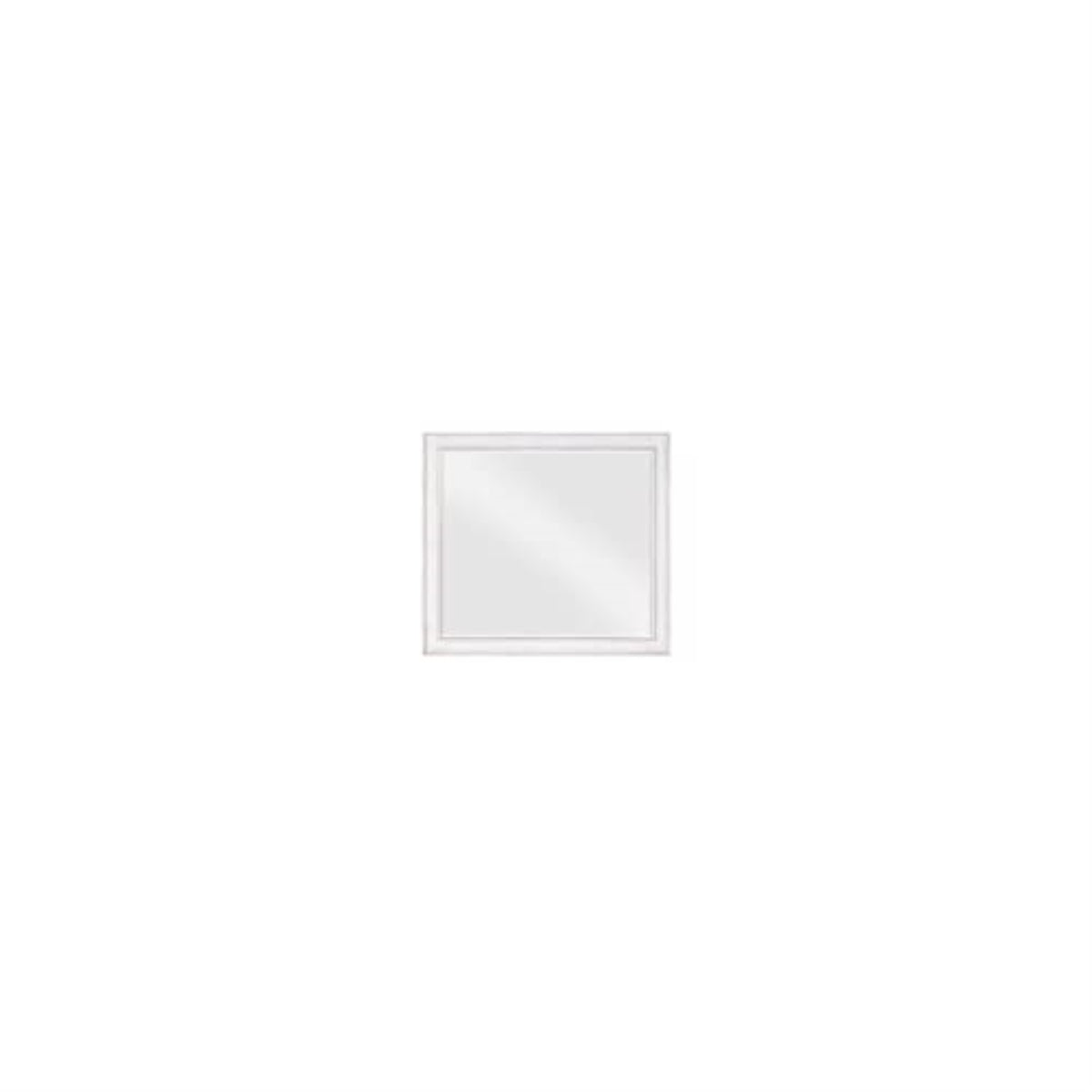 Acme Katia Mirror In Rustic Gray And White