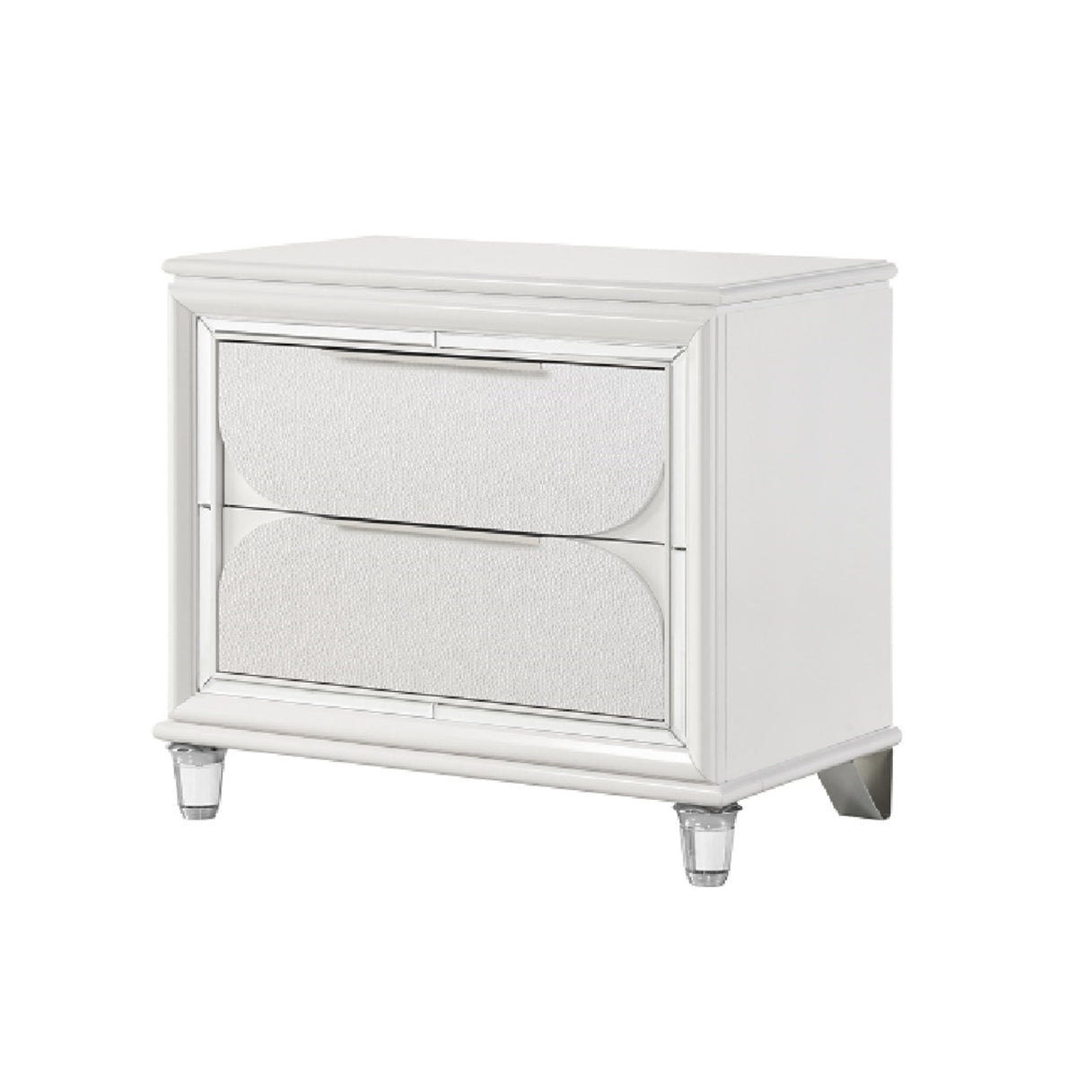 Acme Tarian Nightstand, Pearl White Finish