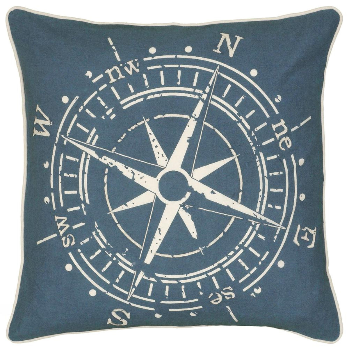 Rizzy Home | T06392 | Poly Fill Decorative Pillow | 18"X18" Blue Youth