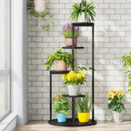 Modern 5-Tier Indoor Plant Stand in Black
