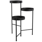Modern Black Metal 3-Tier Flower Pot Plant Stand