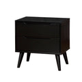 Lennart Mid Century Modern Nightstand, Black