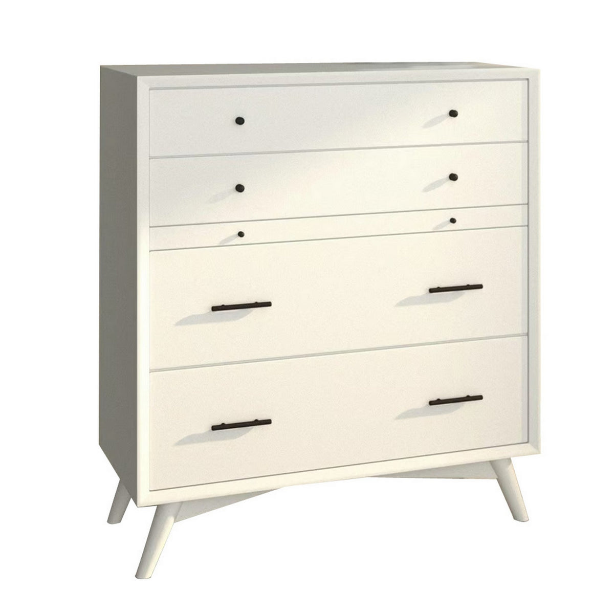 Mahogany Wood Multifunctional Chest, White