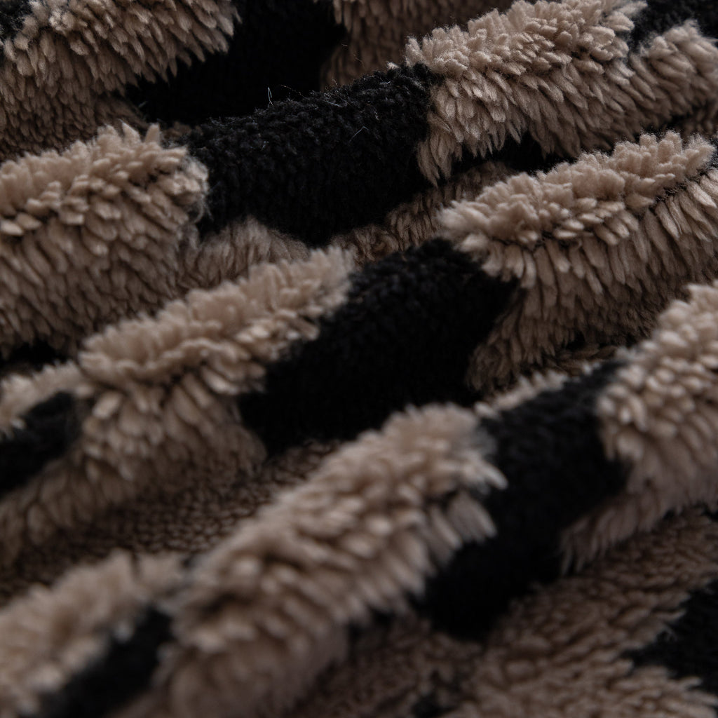 Jacquard Fleece Houndstooth Warm Cozy Couch Cover Blanket Decorative Throws for Sofas