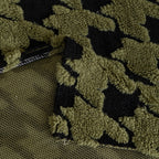Jacquard Fleece Houndstooth Warm Cozy Couch Cover Blanket Decorative Throws for Sofas