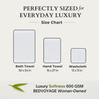 Bamboo Cotton Towel Set - Viscose from Bamboo + Cotton - 8pc - White