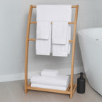 Bamboo Cotton Towel Set - Viscose from Bamboo + Cotton - 8pc - White