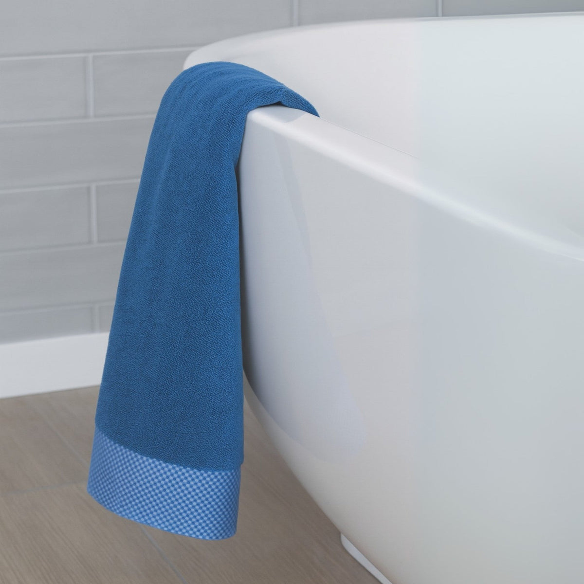 Plush Bamboo Bath Towel - Viscose from Bamboo + Cotton - Indigo