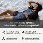 Bamboo Duvet Cover Set - 100% Viscose from Bamboo - 3pc - Sky