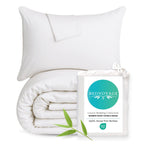 Bamboo Duvet Cover Set - 100% Viscose from Bamboo - 3pc - White