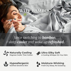 Bamboo Quilted Coverlet - 100% Viscose from Bamboo - Stone