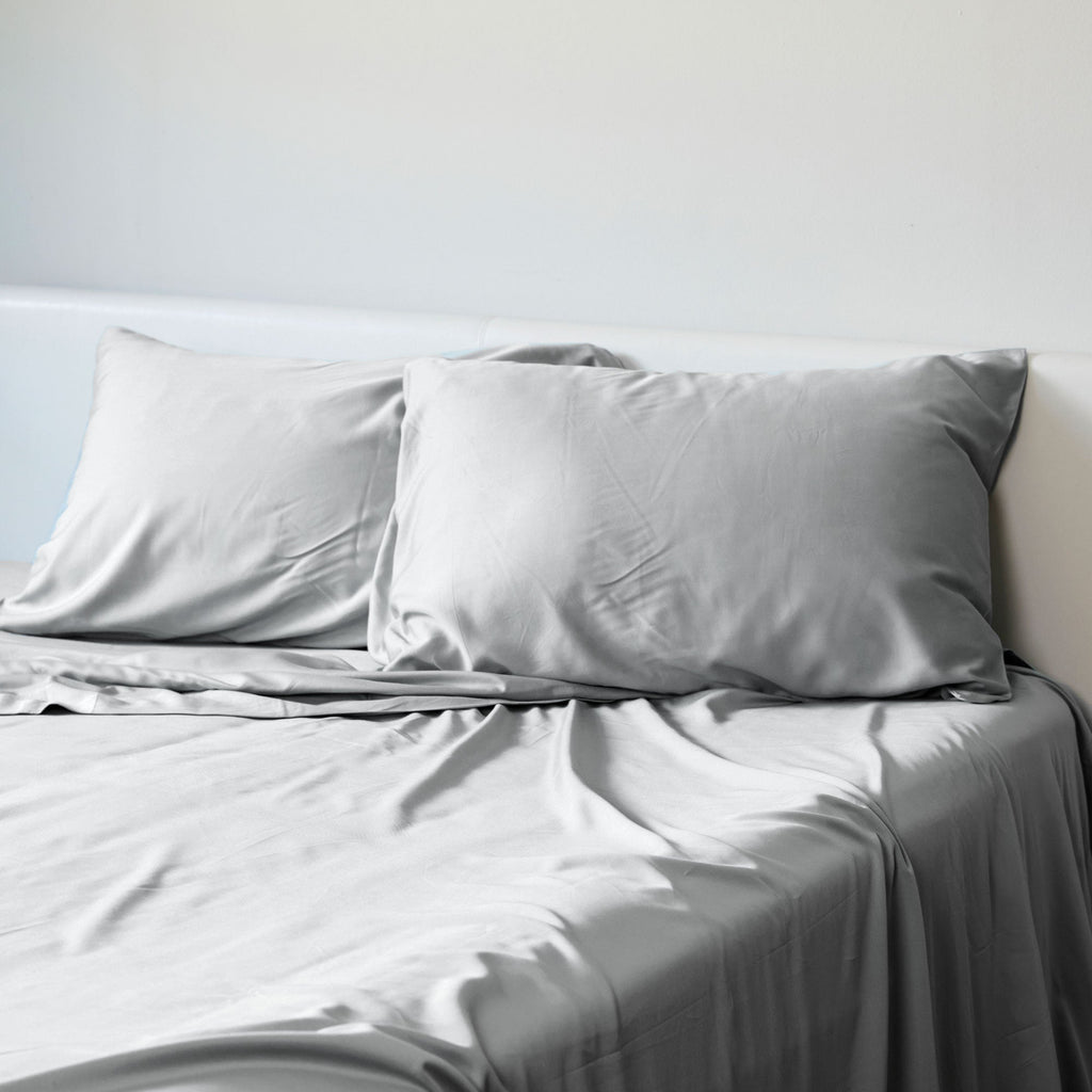 Cooling Bamboo Pillowcases - 100% Viscose from Bamboo - Stone