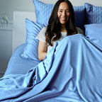 Cooling Bamboo Sheet Set - 100% Viscose from Bamboo - Ocean