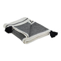 Dii Black & Mineral 2-Tone Chevron Stripe Throw