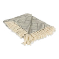 Dii Basketweave Woven Throw, 50X60' With 3' Fringe, Gray, 1 Piece