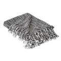 Dii Black & White Textured Acrylic Throw