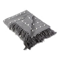 Dii Gray Woven Loop Throw