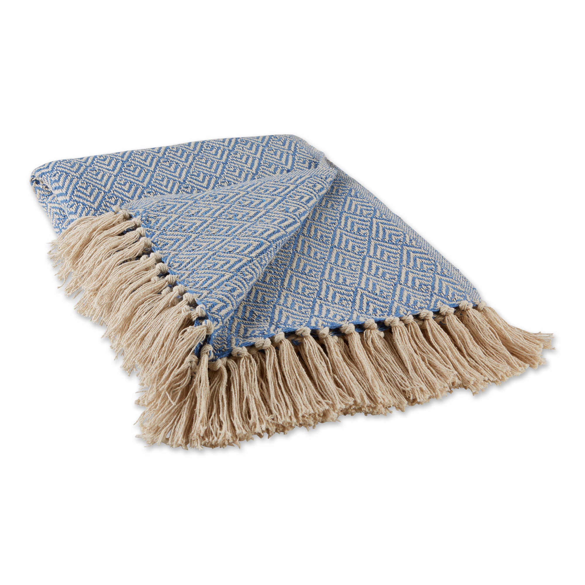 Stonewash Blue Diamond Throw