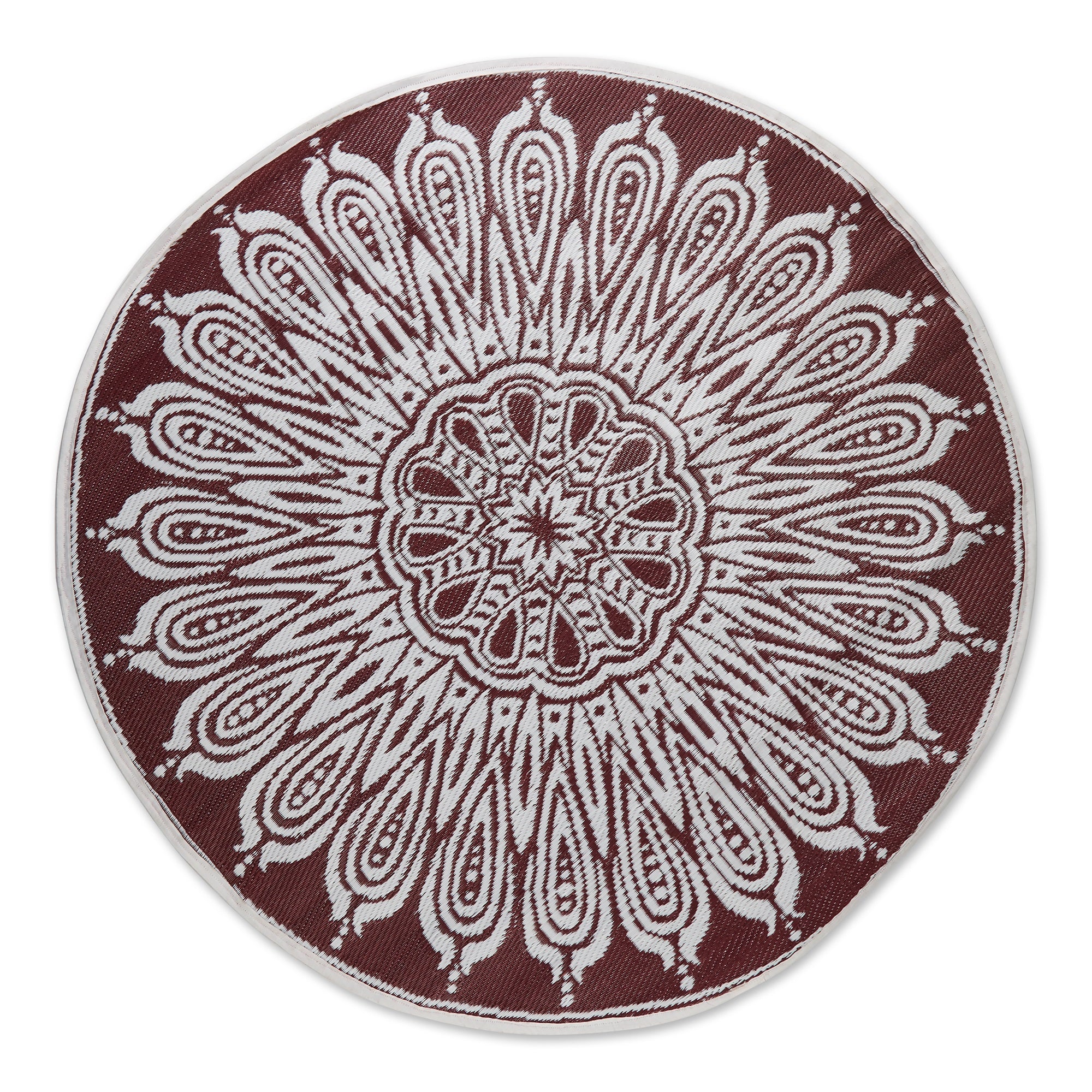Dii Blackberry Sunflower Outdoor Rug 5 Ft Round