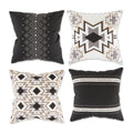 Dii Black Aztec Print Pillow Cover  (Set Of 4)