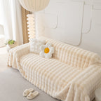 Faux Rabbit Fur Throws for Sofas, Stylish Throw Blankets for Couch and Couch Throw Cover