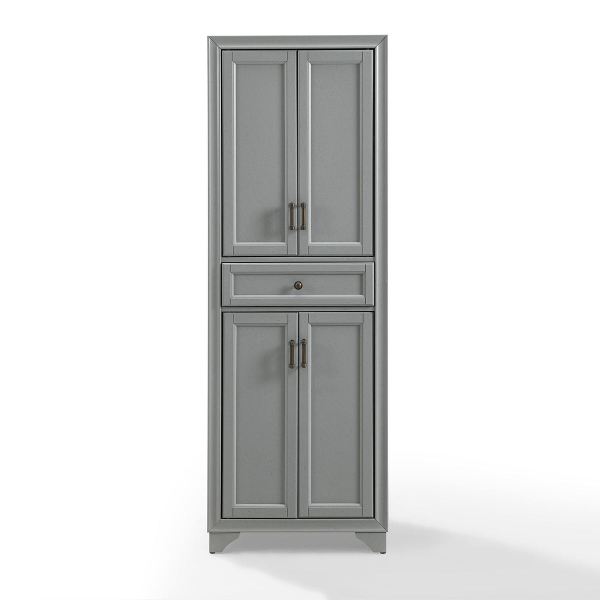 Tara Pantry: Timeless Elegance With Distressed Finish, Adjustable Shelves, And Fullextension Storage Drawer. Ideal For Kitchen