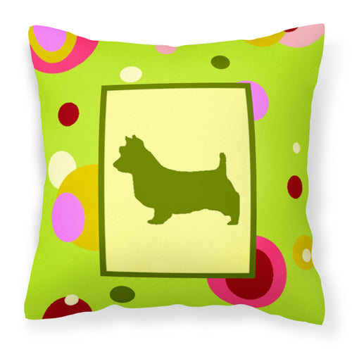 'Caroline'S Treasures Ck1009Pw1414 Australian Terrier Decorative Canvas Fabric Pillow, Large, Multicolor'