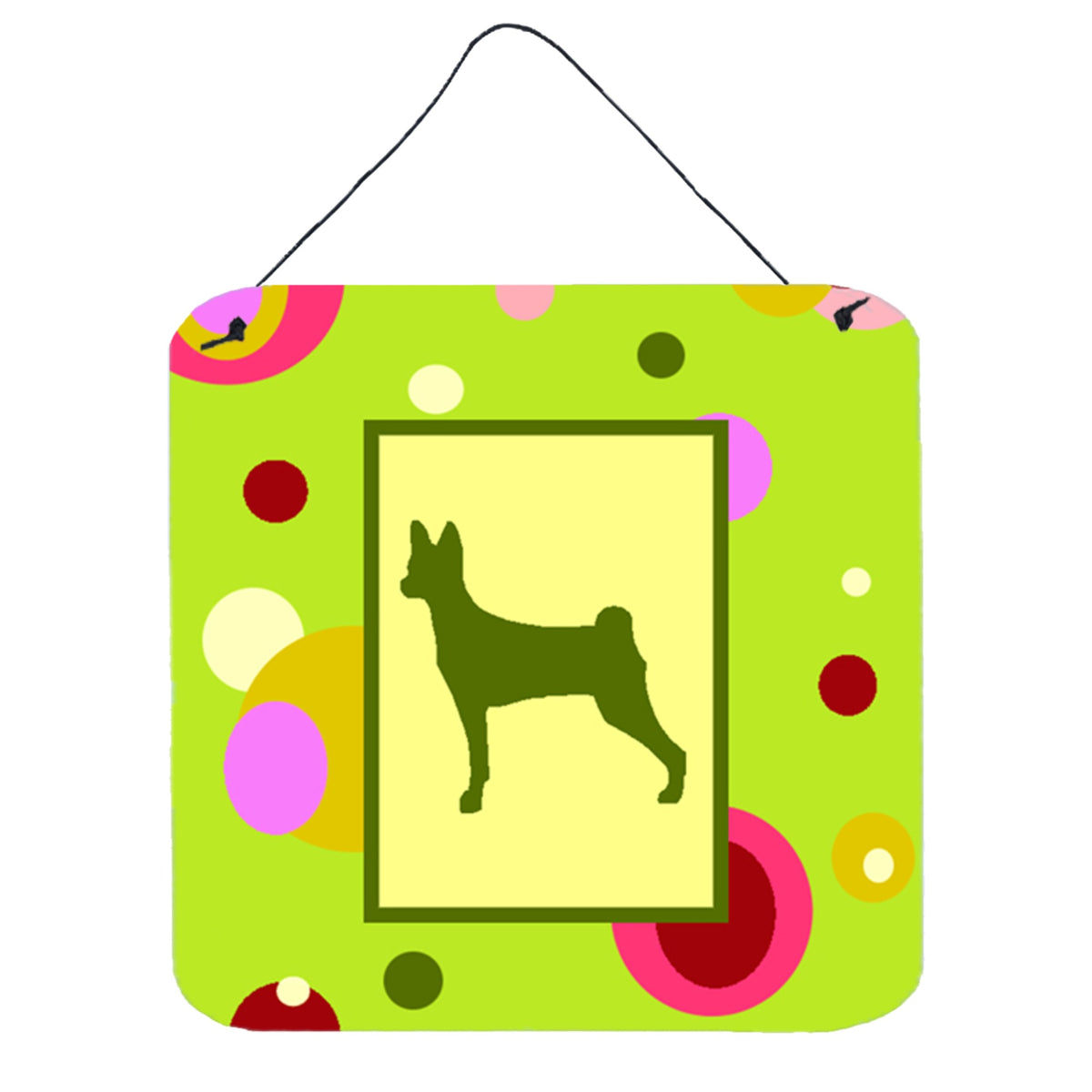 CarolineS Treasures Ck1010Ds66 Basenji Aluminum Metal Wall Or Door Hanging Prints, 6 X 6 Inch  Inch , Multicolor