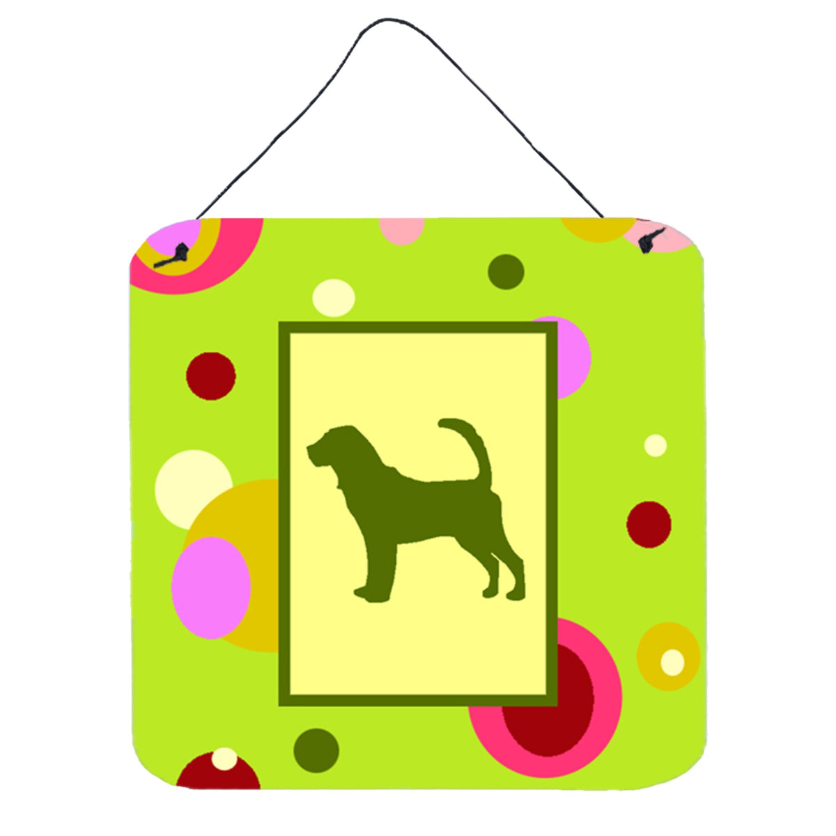 CarolineS Treasures Bloodhound Aluminum Metal Wall Or Door Hanging Prints, 6 X 6 Inch  Inch , Multicolor