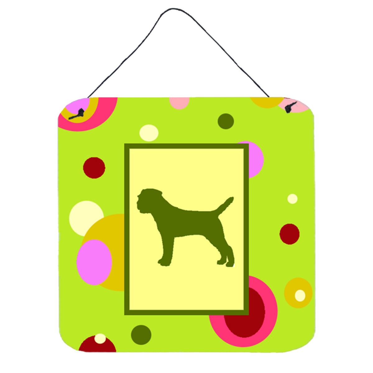 CarolineS Treasures Ck1015Ds66 Border Terrier Aluminum Metal Wall Or Door Hanging Prints, 6 X 6 Inch  Inch , Multicolor