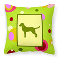 'Caroline'S Treasures Ck1020Pw1414 Chesapeake Bay Retriever Decorative Canvas Fabric Pillow, Large, Multicolor'