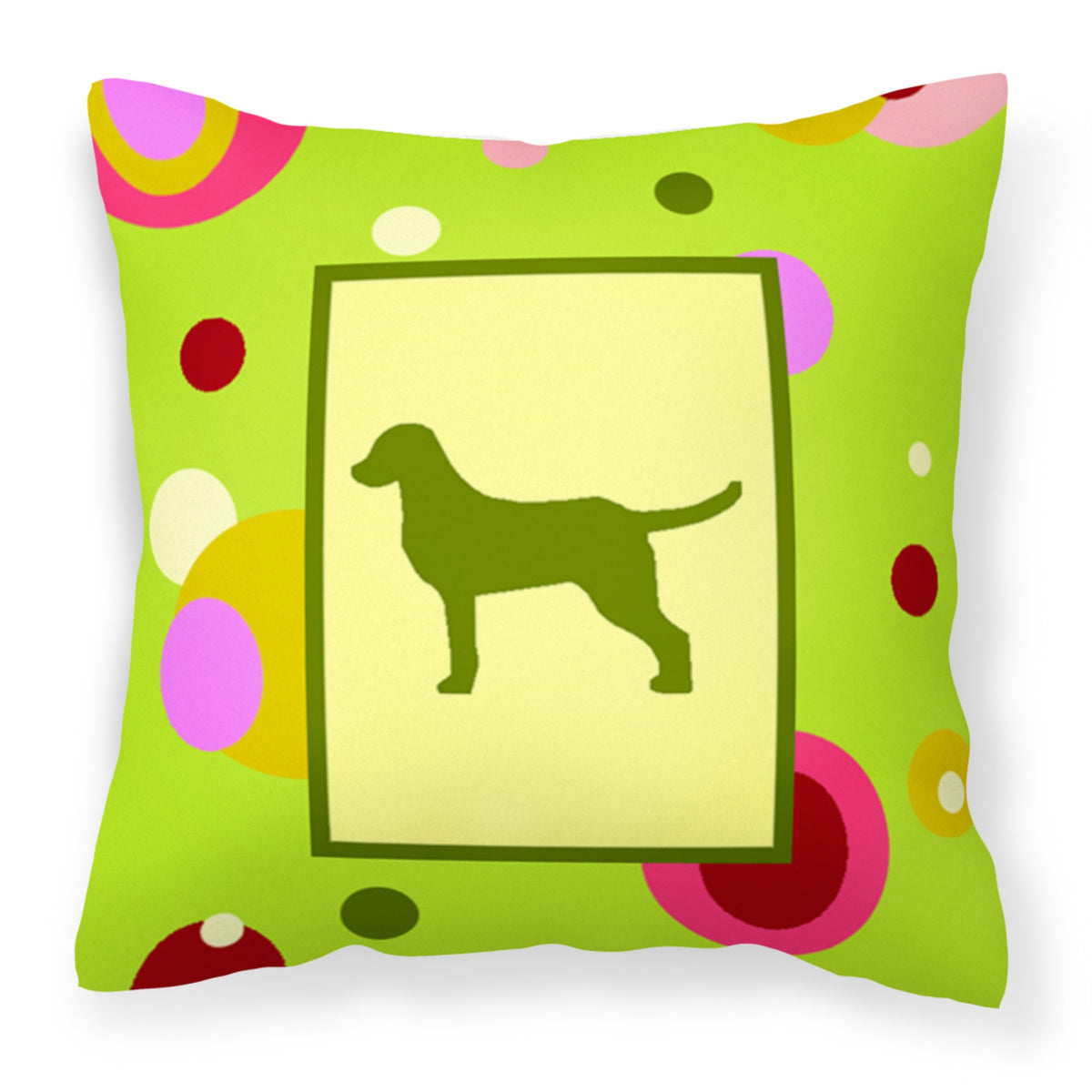 'Caroline'S Treasures Ck1020Pw1414 Chesapeake Bay Retriever Decorative Canvas Fabric Pillow, Large, Multicolor'