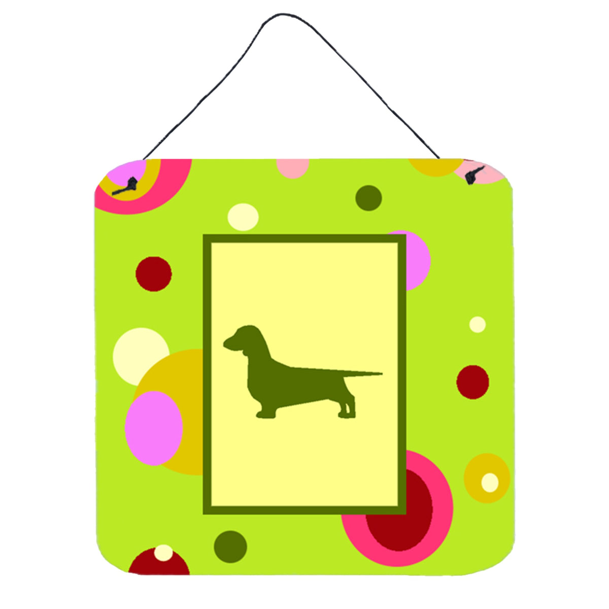 CarolineS Treasures Ck1024Ds66 Dachshund Aluminum Metal Wall Or Door Hanging Prints, 6 X 6 Inch  Inch , Multicolor