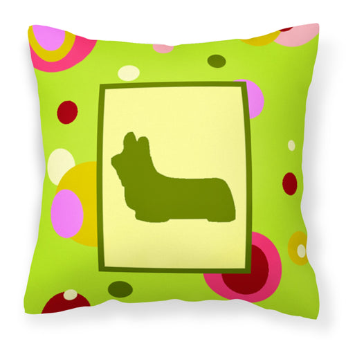 'Caroline'S Treasures Ck1057Pw1414 Skye Terrier Decorative Canvas Fabric Pillow, Large, Multicolor'