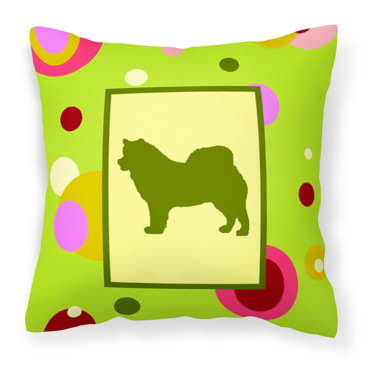 'Caroline'S Treasures Ck1073Pw1414 Alaskan Malamute Decorative Canvas Fabric Pillow, Large, Multicolor'