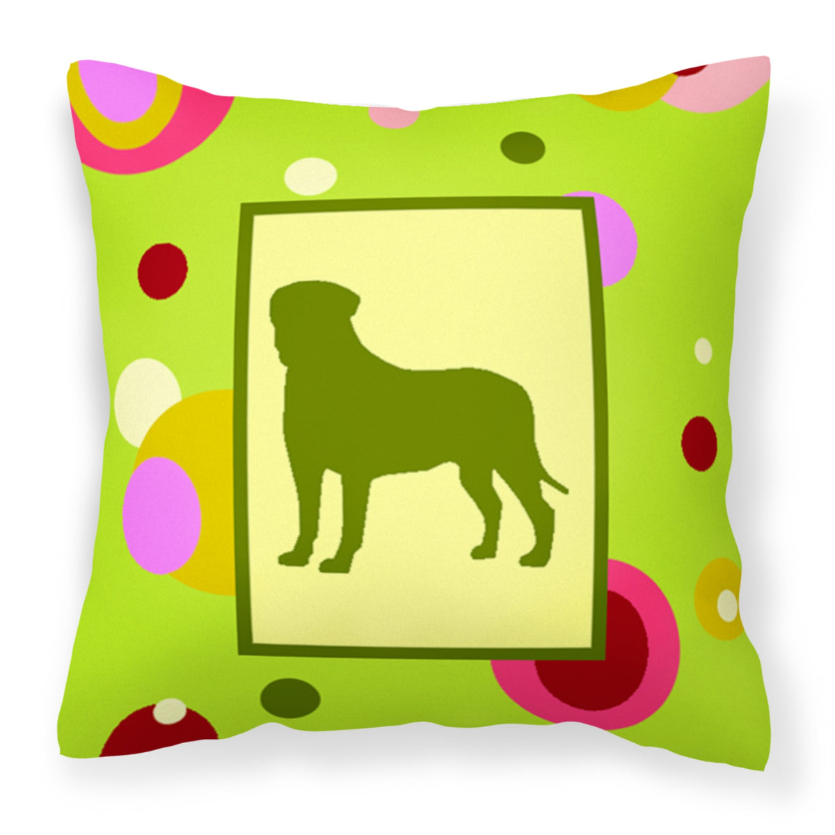 'Caroline'S Treasures Ck1076Pw1414 Bullmastiff Decorative Canvas Fabric Pillow, Large, Multicolor'
