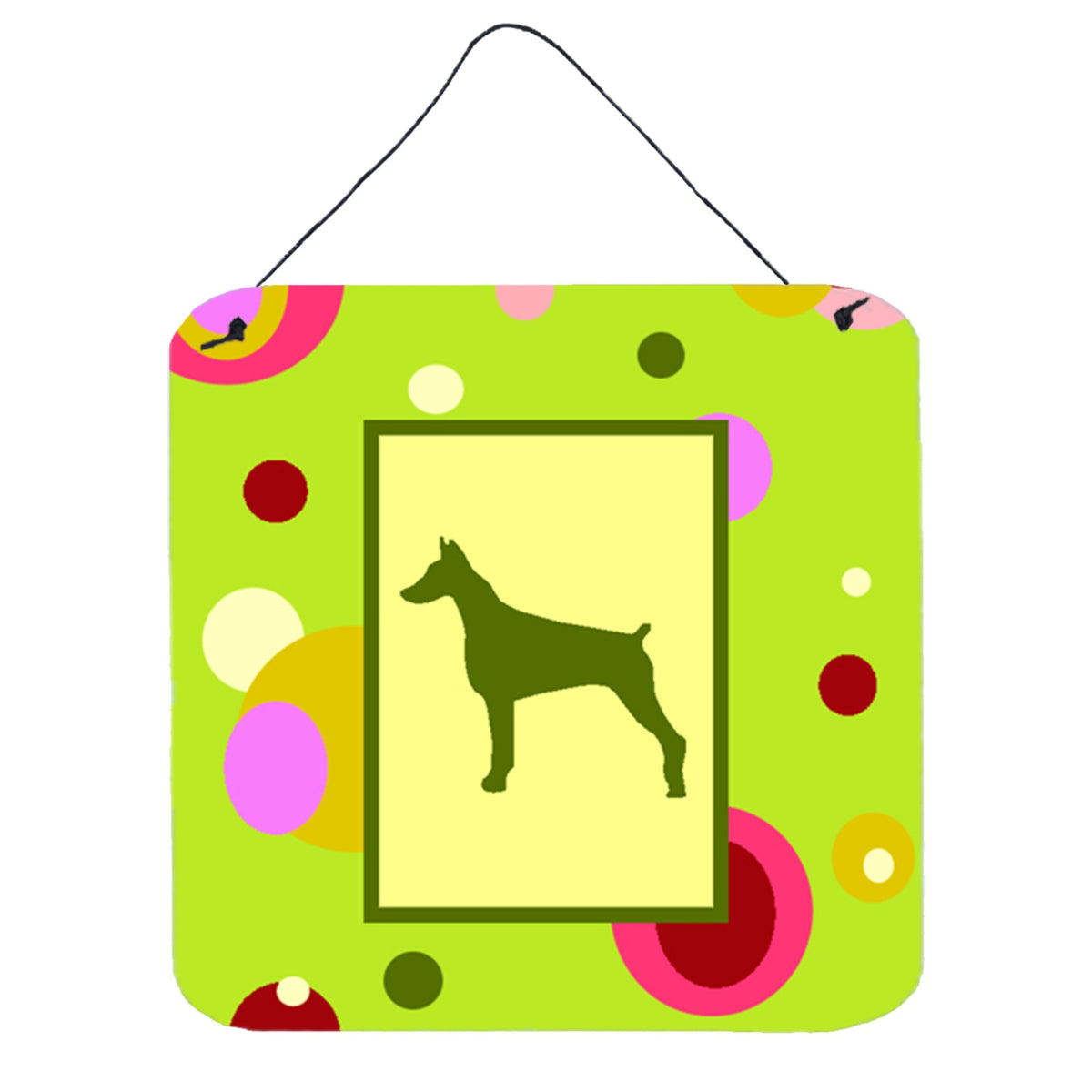 CarolineS Treasures Ck1077Ds66 Doberman Aluminum Metal Wall Or Door Hanging Prints, 6 X 6 Inch  Inch , Multicolor