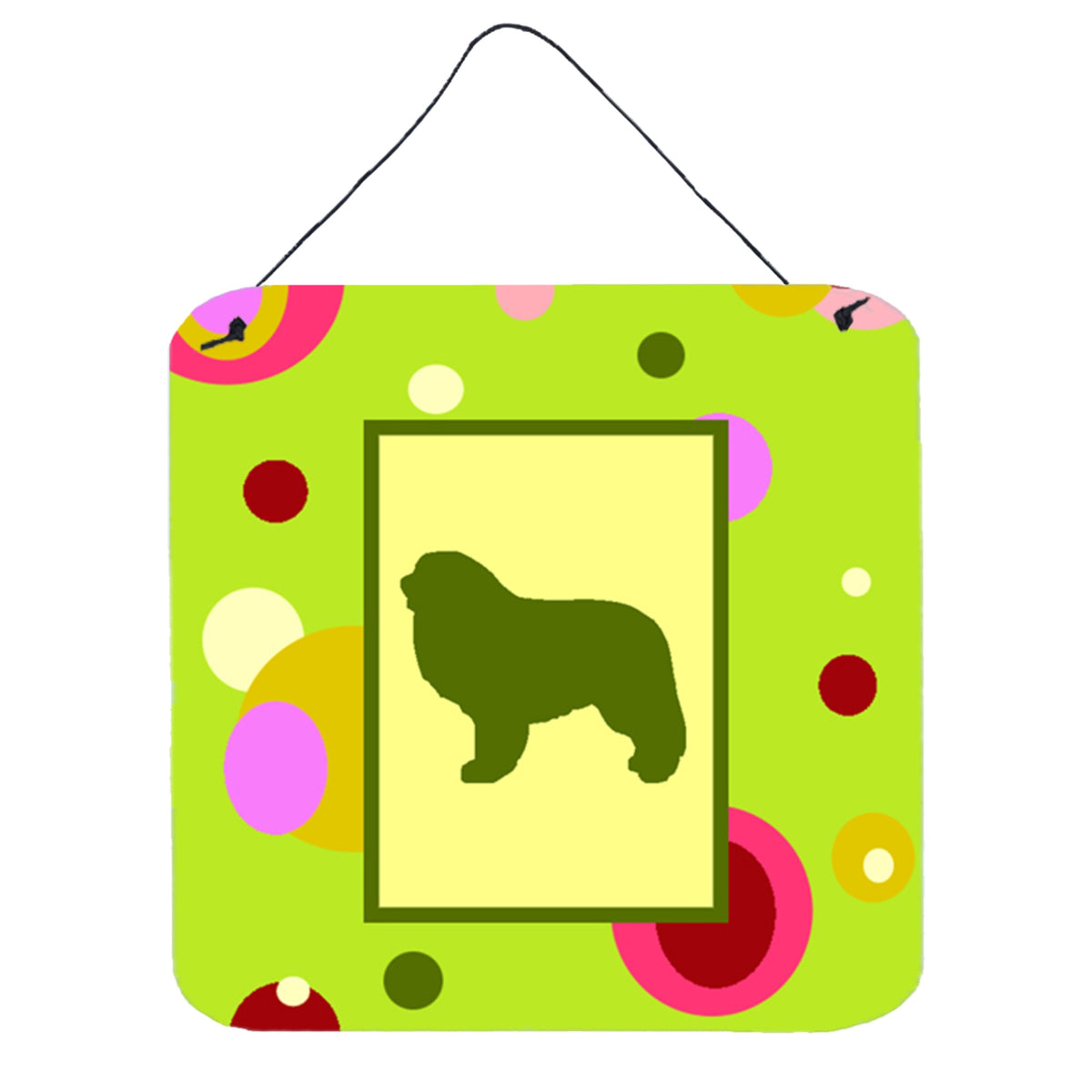 CarolineS Treasures Ck1081Ds66 Great Pyrenees Aluminum Metal Wall Or Door Hanging Prints, 6 X 6 Inch  Inch , Multicolor