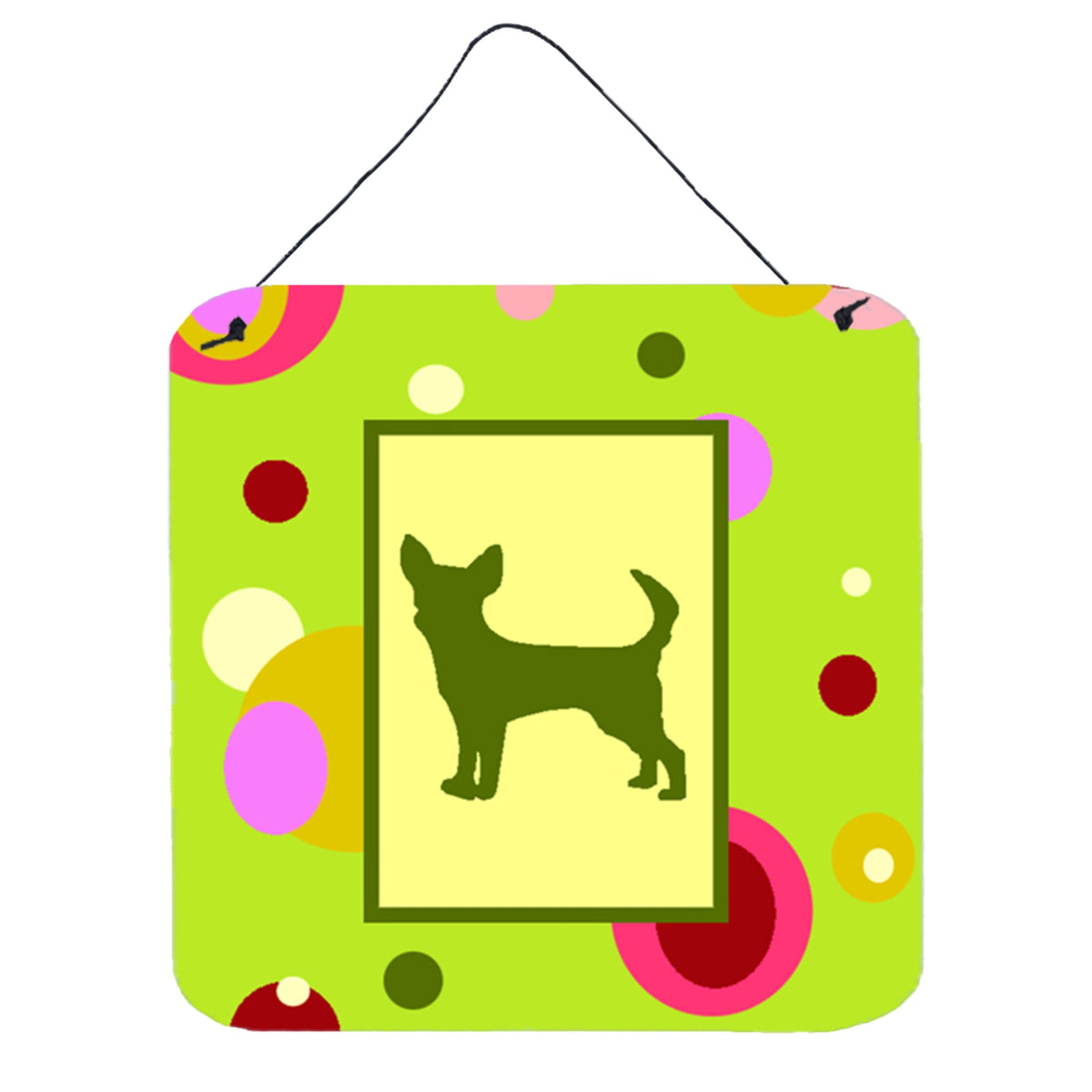 CarolineS Treasures Ck1086Ds66 Chihuahua Aluminum Metal Wall Or Door Hanging Prints, 6 X 6 Inch  Inch , Multicolor
