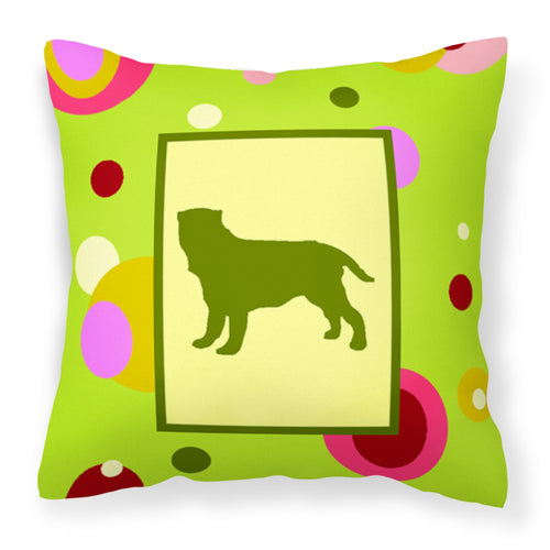 'Caroline'S Treasures Ck1088Pw1414 Neapolitan Mastiff Decorative Canvas Fabric Pillow, Large, Multicolor'
