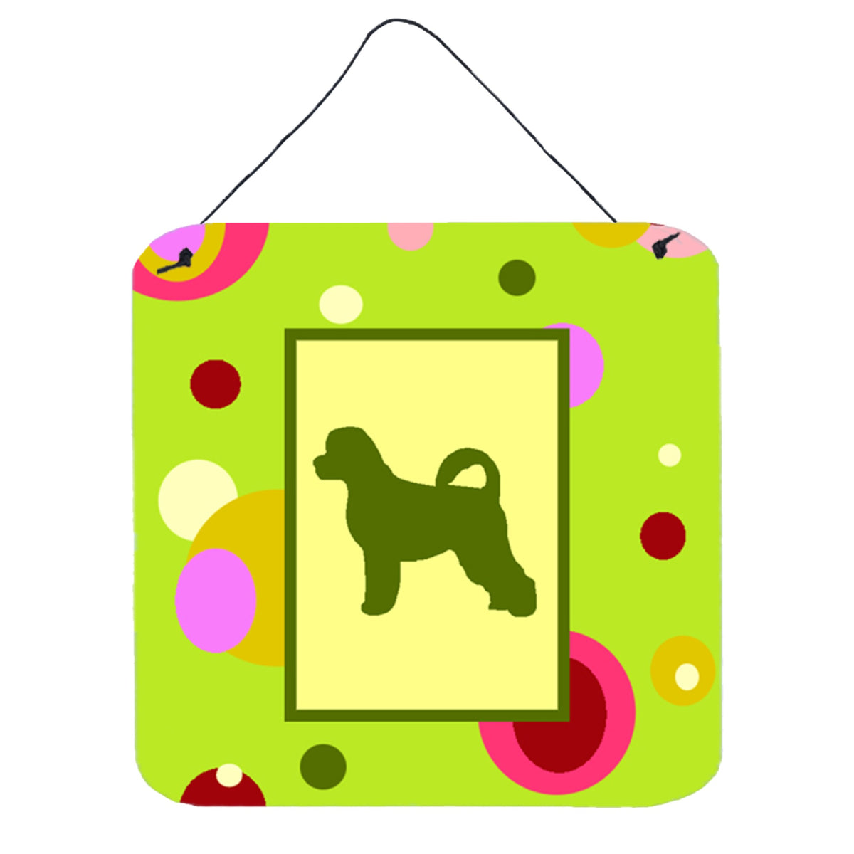 CarolineS Treasures Ck1090Ds66 Portuguese Water Dog Aluminum Metal Wall Or Door Hanging Prints, 6 X 6 Inch  Inch , Multicolor