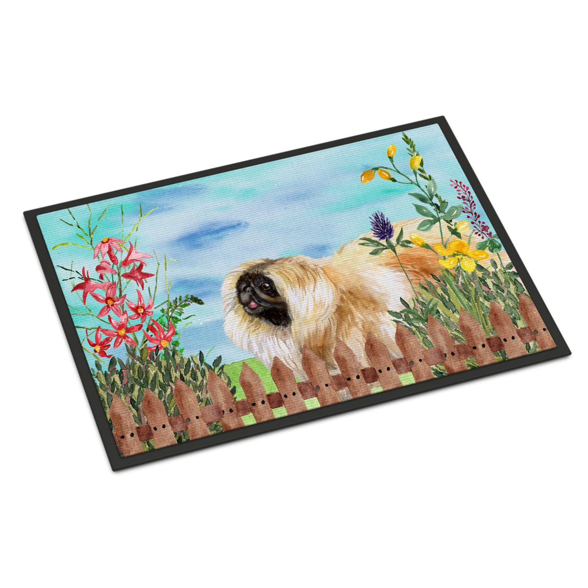 CarolineS Treasures Pekingese Spring Doormat 24 Inch  Inch  X 36 Inch  Inch  Multicolor
