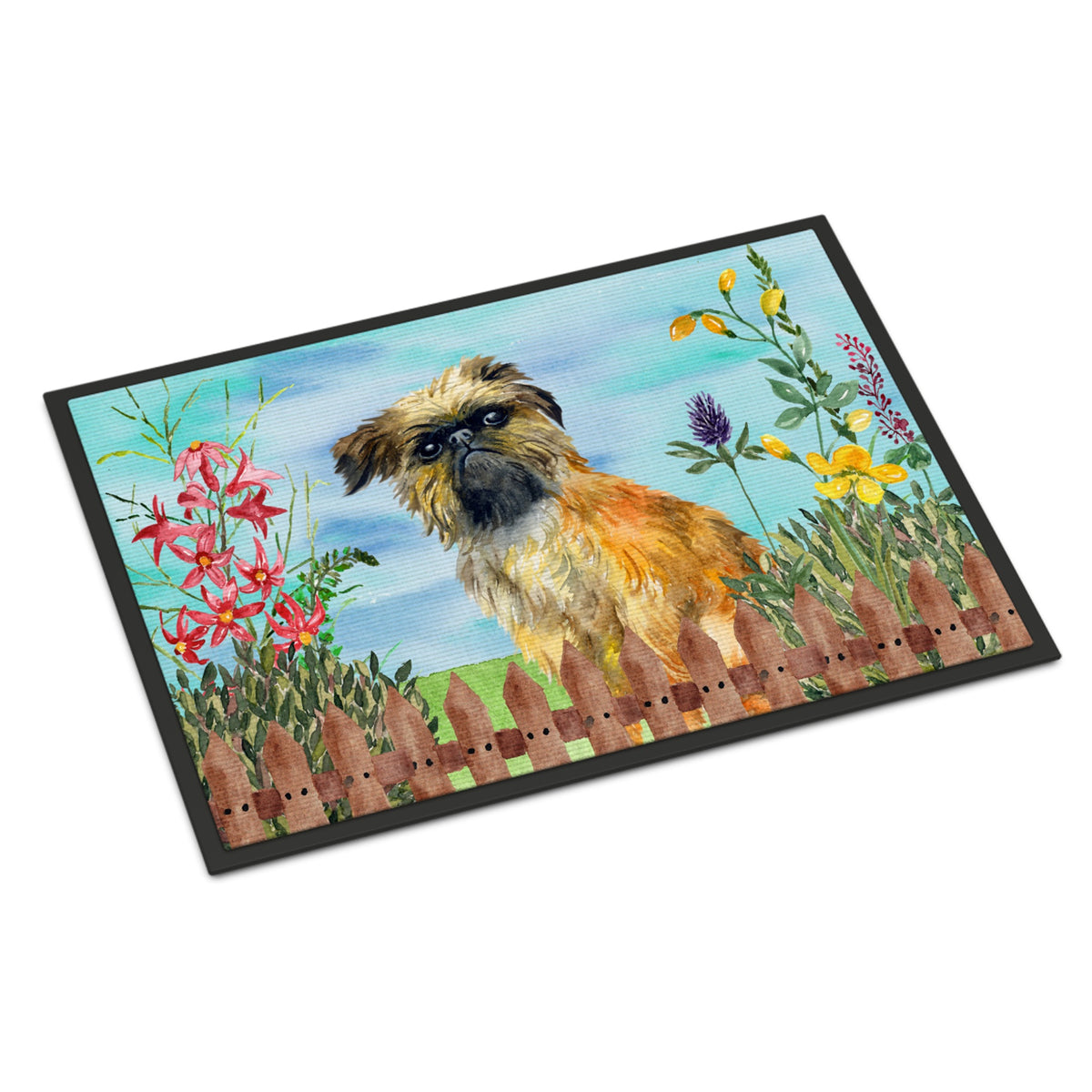 CarolineS Treasures Brussels Griffon Spring Doormat 18 Inch  Inch  X 27 Inch  Inch  Multicolor