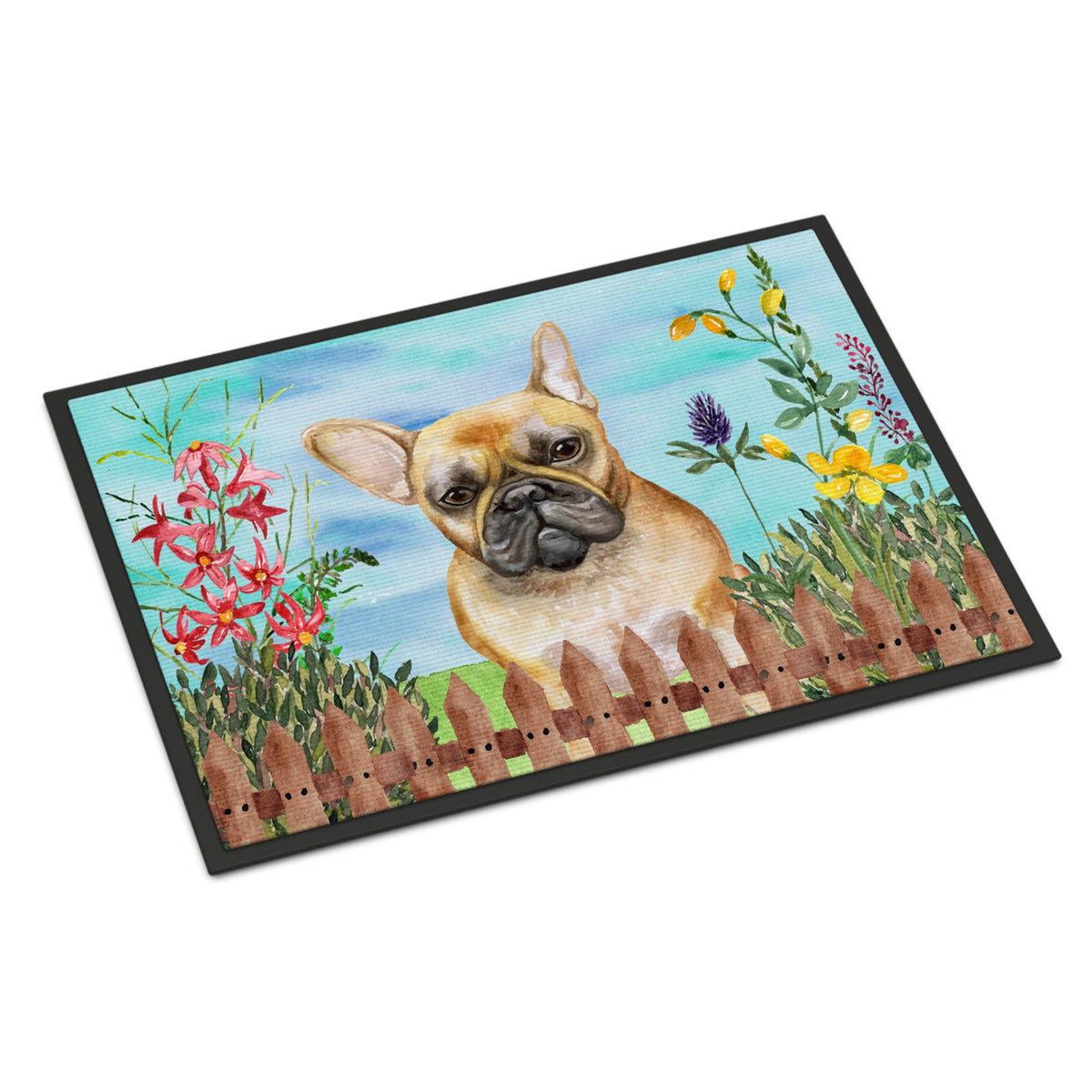 CarolineS Treasures French Bulldog Spring Doormat 24 Inch  Inch  X 36 Inch  Inch  Multicolor