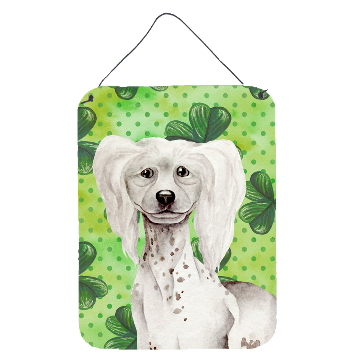 CarolineS Treasures Chinese Crested Shamrocks Metal Print, 16 Inch  Inch  X 12 Inch  Inch , Multicolor