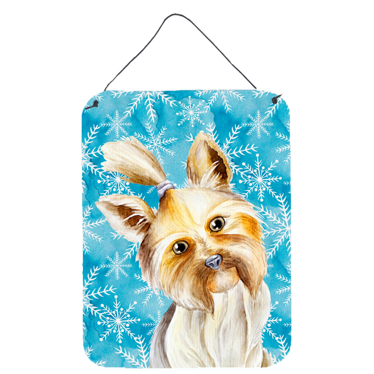 CarolineS Treasures Yorkie Yorkshire Terrier Winter Metal Print, 16 Inch  Inch  X 12 Inch  Inch , Multicolor