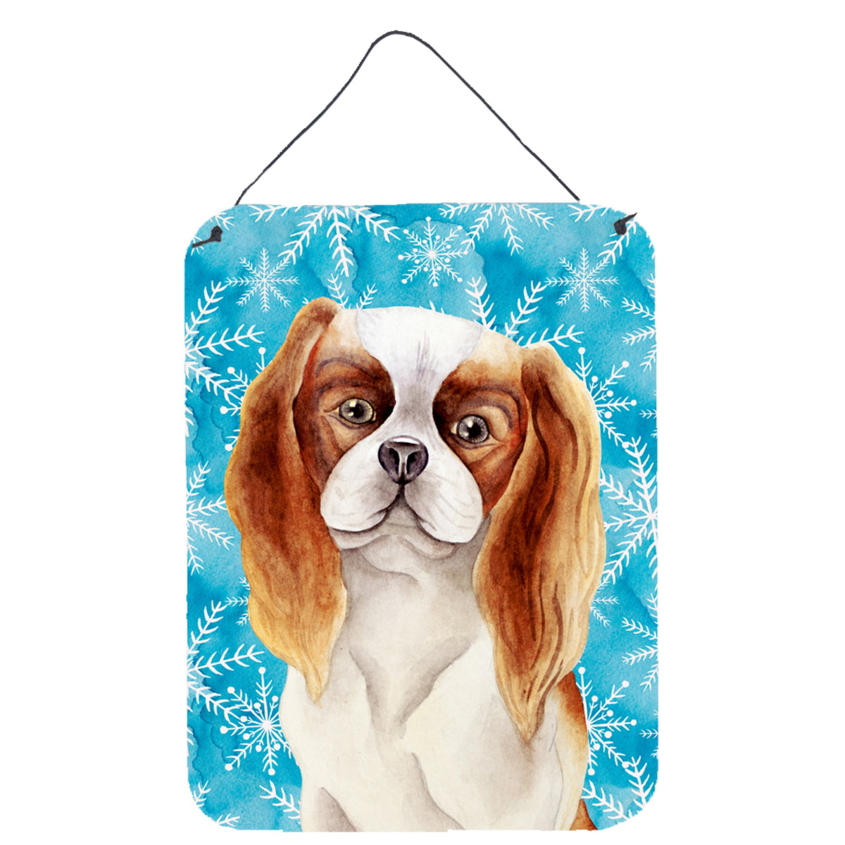 CarolineS Treasures Cavalier Spaniel Winter Metal Print, 16 Inch  Inch  X 12 Inch  Inch , Multicolor