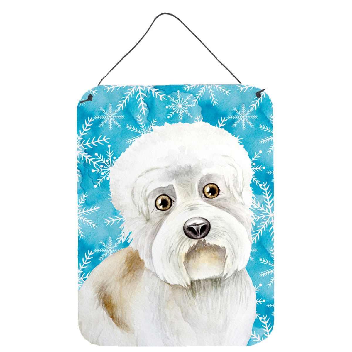 CarolineS Treasures Dandie Dinmont Winter Metal Print, 16 Inch  Inch  X 12 Inch  Inch , Multicolor